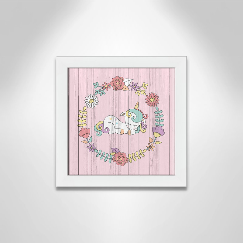 Décoration murale pour enfants, H 12 po x l 12 po x P 0,63 po, Cadre blanc