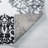 Ashey Damask Black/Gray/Blue Area Rug-1425942174
