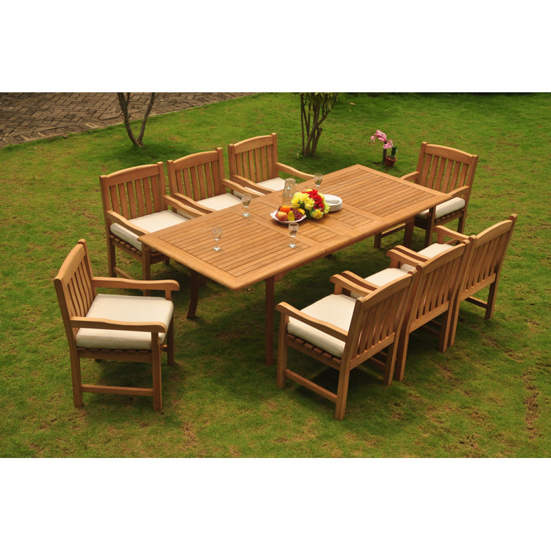 Ensemble repas pour 8 personnes Ulises, H 30,5 po x L 94 po x l 40 po