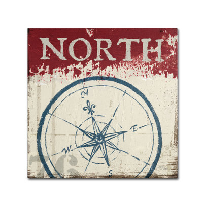 Amiram «Nautical I» par Wellington Studio, impression sur toile tendue
