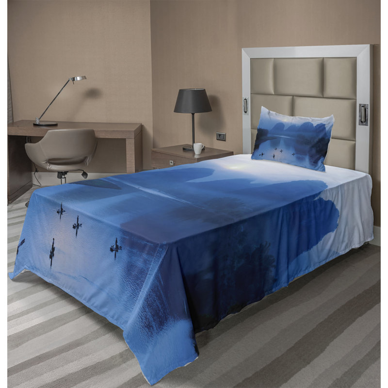 Microfiber Sheet Set, Twin Sheet Set + Fitted Sheet + 1 Pillowcase
