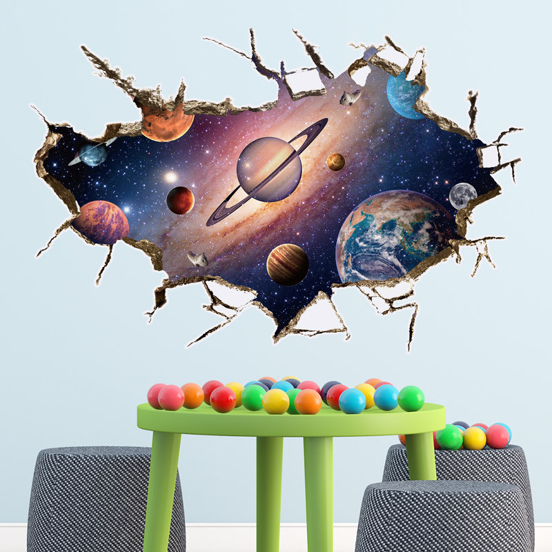 Décalcomanie murale 3d incroyable cosmos