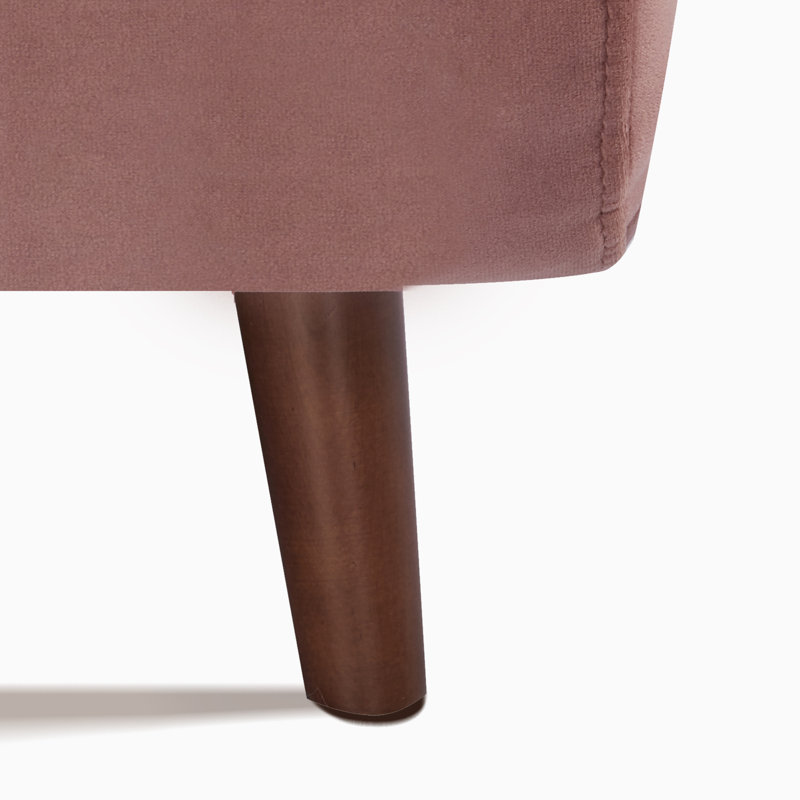 Arnuad Futon Chair, Blush Velvet