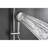 Shower Assembly In Brushed Nickel With 10" Natural Rain Showerhead, 4 Hand And Adjustable Slide Bar Soap Dish Showerhead Arrangement Shower, Bar, Bathroom-117429616