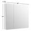 Verdera 34" W x 30" H Aluminum Medicine Cabinet with Adjustable Magnifying Mirror and Slow-Close Door