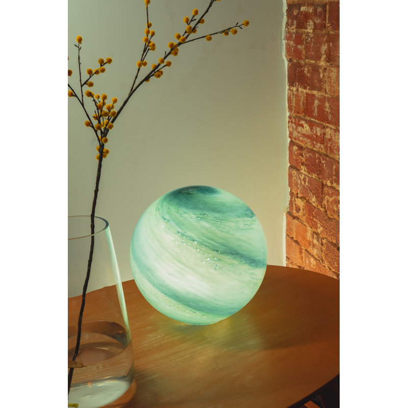 Bakken 28cm Blue Globe Table Lamp