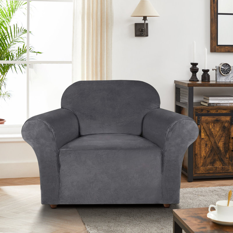 Fauteuil à coussin carré ultra doux et épais, Bleu foncé, H 41 po x l 48 po