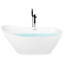 1700mm x 750mm Freestanding Soaking Acrylic Bathtub