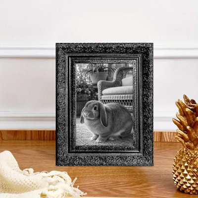 Cadre photo à mémoire de forme 1PC 5 "x 7" noir