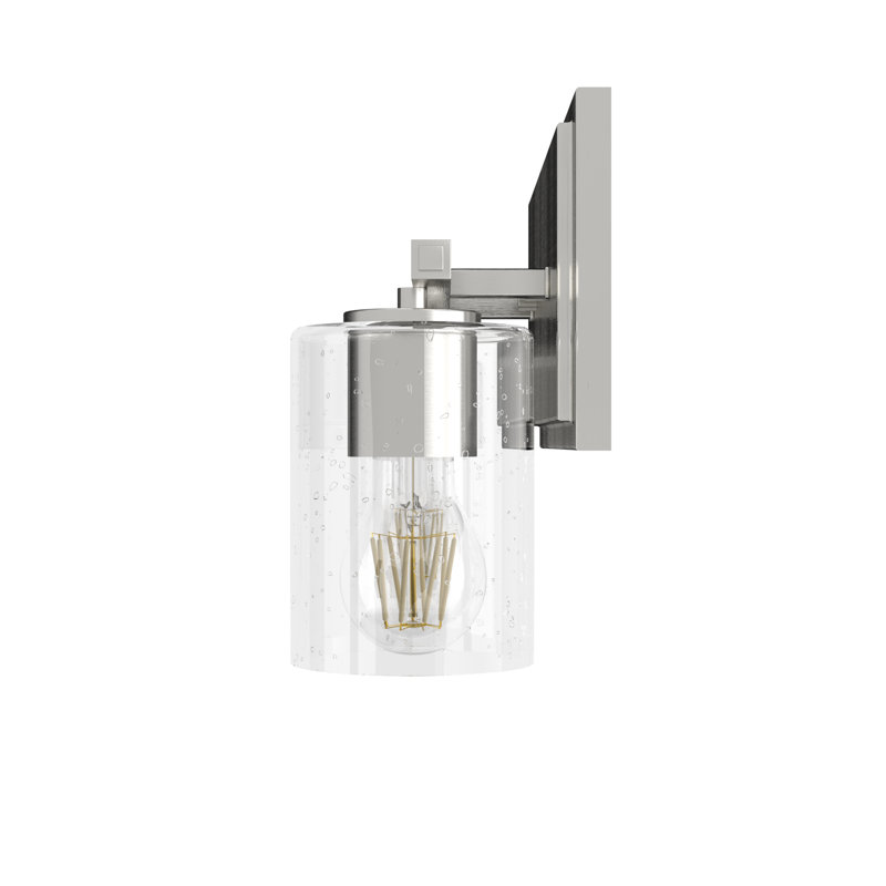 Éclairage pour meuble-lavabo à 2 lumières à intensité variable Kerrison, Nickel brossé