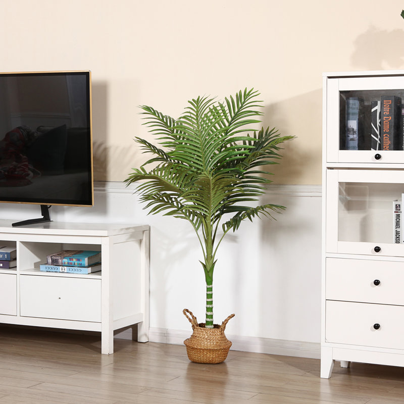 Primrue Adcock Faux Palm Tree in Pot & Reviews | Wayfair