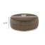 Repose-pieds rond moderne en velours de luxe avec base en métal-514761588