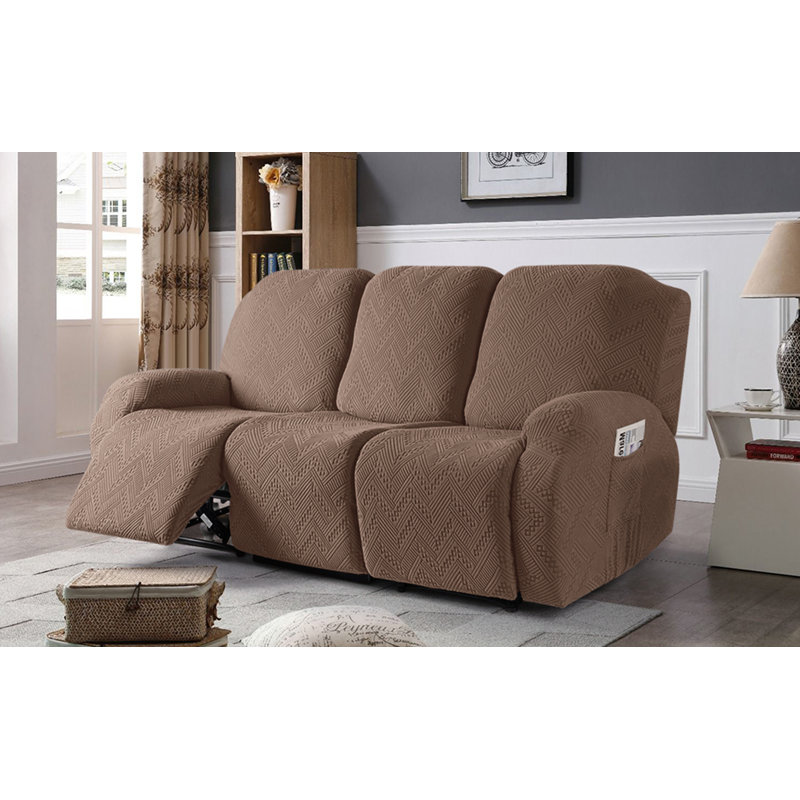 Housse extensible pour canapé 3 pièces Harriet, Brun