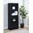 Winfield 3-Sheld Media Tower Entertainment Pier Black