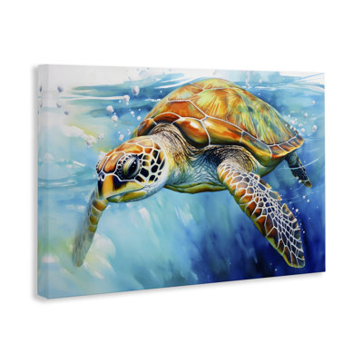 «Graceful Swimmer Tortoise», art mural par LSR Creative Studio