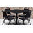 36'' Square Laminate Table Set with X-Base and 4 Trapezoidal Back Banquet Chairs-24678179