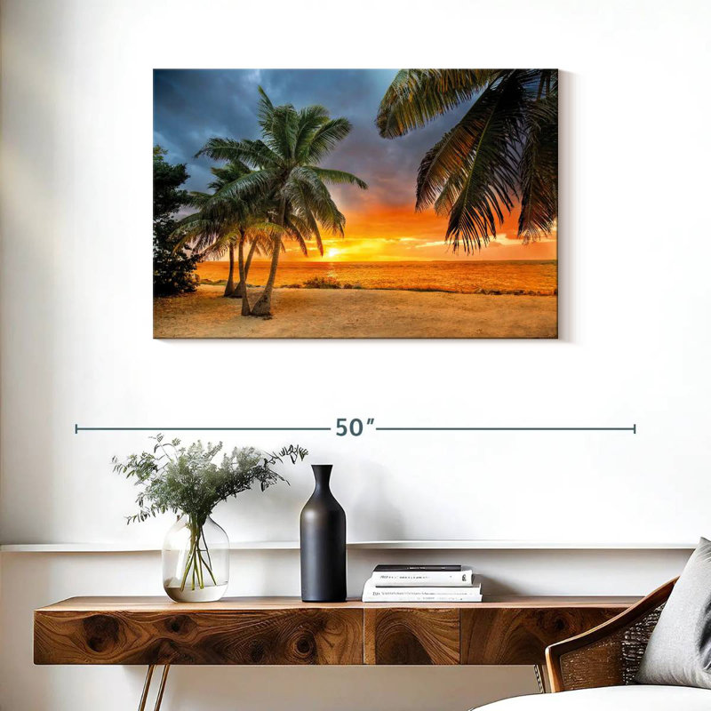 Gillard Key West Tropical Gillard Sunset, 24" H x 36" W