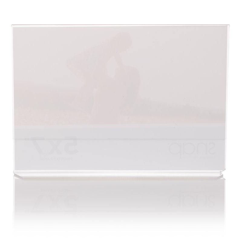 Snap 5x7 Clear Acrylic Tabletop Floating Photo Frame