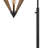 Kam 30'' Black Arched Floor Lamp