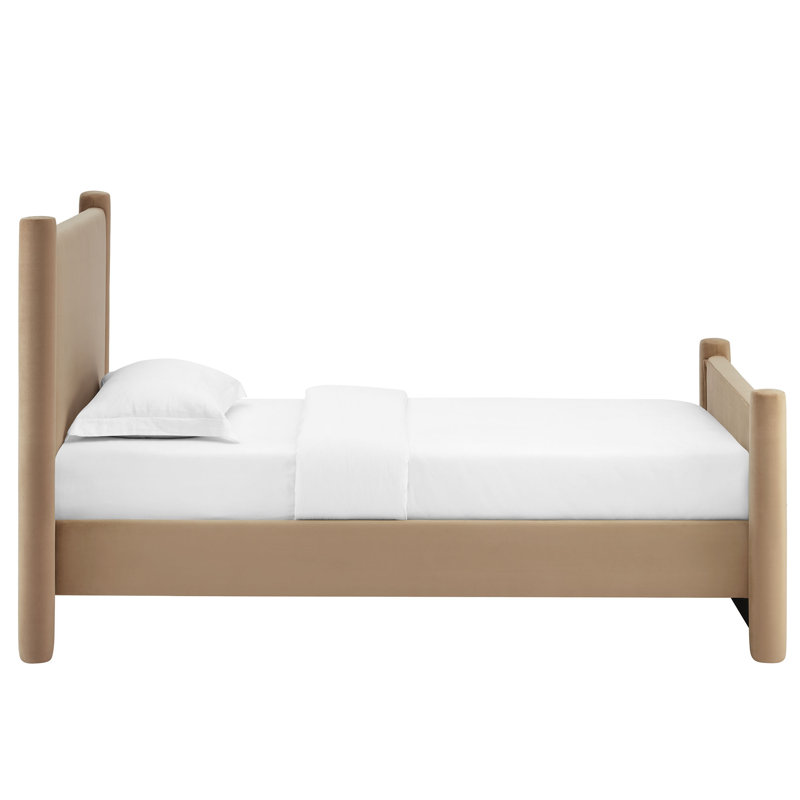 Lit plateforme Rael, Taupe, Simple
