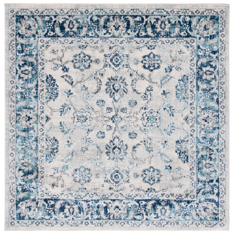 Absalom Performance Oriental Rug, Square 6'7"