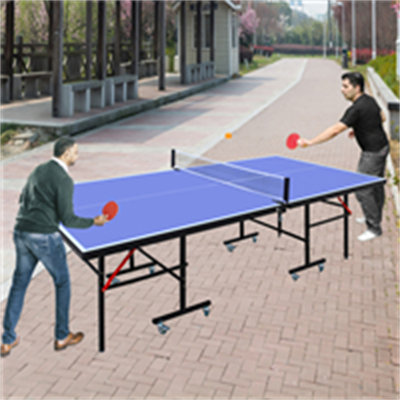 Ensemble de table de ping-pong pliable et portatif de 8 pieds de taille moyenne pour jeux de table d'intérieur avec filet