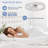 6-Speed Modern Flush Mount Acrylic Ceiling Fan with Dimmable LED & Remote-60142536