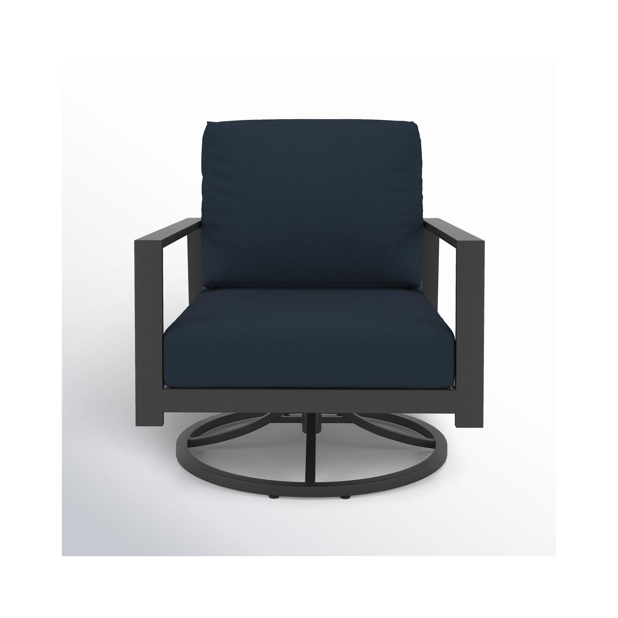 Townsend Metal Outdoor Rocking Chair with Sunbrella Cushion, Canvas Navy Sunbrella® Canvas