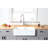 Arcticstone Solid Surface 33" x 18" Farmhouse Apron Kitchen Sink