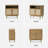 Modern Farmhouse Boho Accent Buffet Sideboard Cabinet