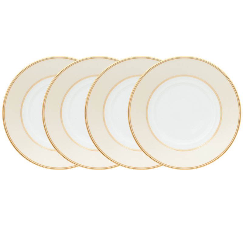 Ensemble de 4 soucoupes de 6 po Noritake, Or