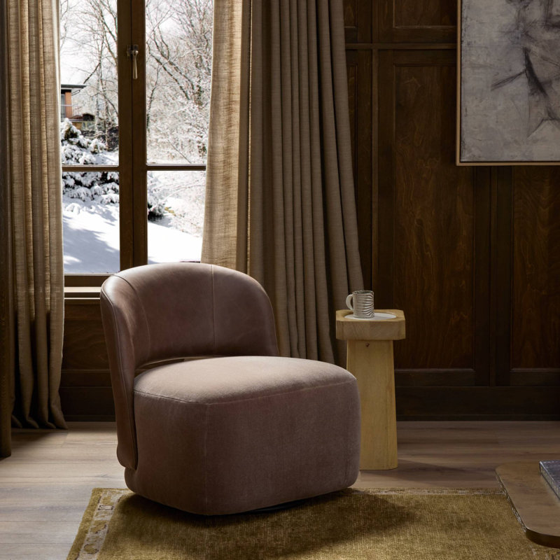 Andrina Swivel Armless Chair
