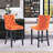 Upholstered Counter Stool with Solid Wood Frame-724752140-724752148