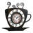 13 In. Latte Mug Quartz Clock