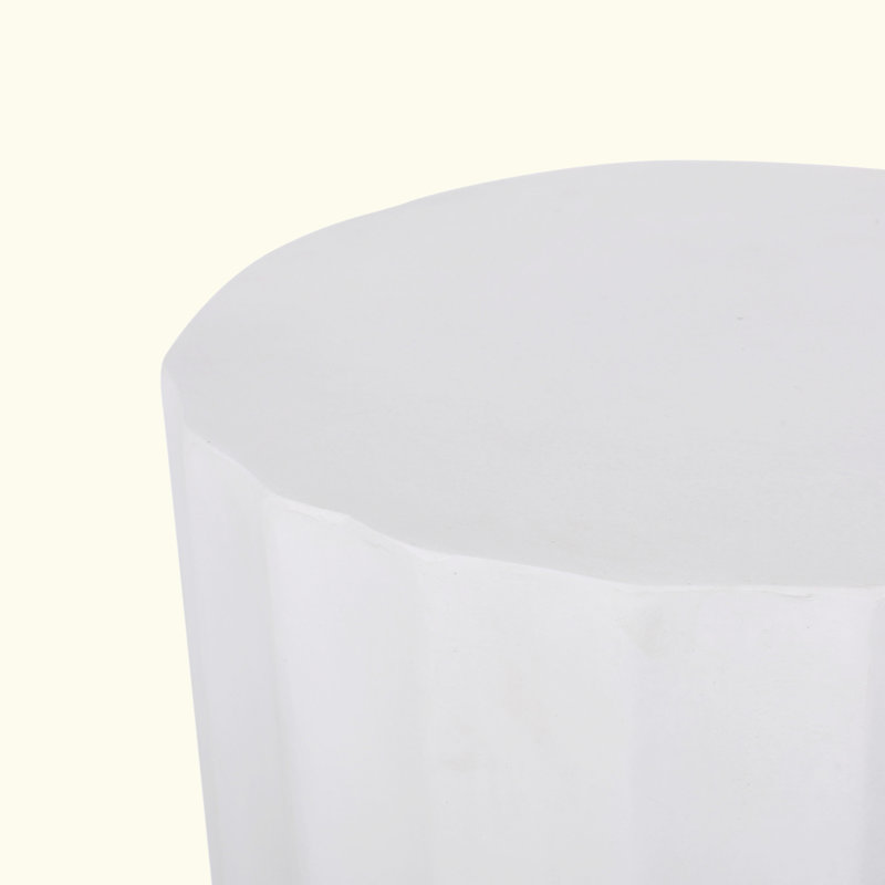 Charming Lightweight Concrete End Table With Stylish Design For Outdoor Spaces