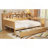 Wooden Full Size Daybed With Storage Shelves, Multi-Functional Bed With Two Storage Drawers And  Study Desk-459859630