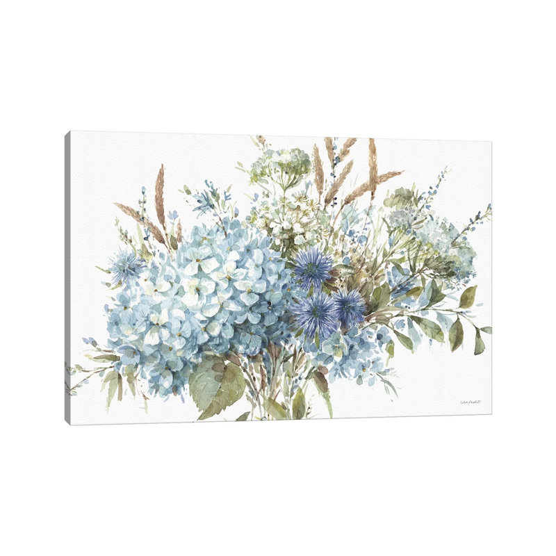 Bohemian Blue IA by Lisa Audit - Print on Canvas, Wrapped Canvas, 45.72cm H x 66.04cm W x 3.81cm D