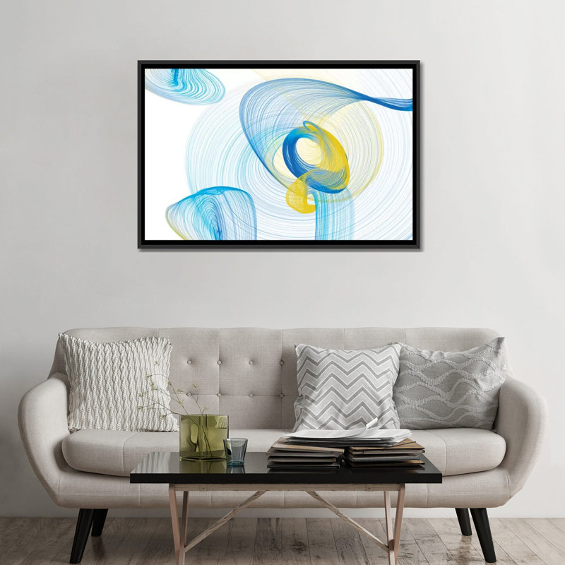 « contact light light ii », impression sur toile, H 18 po x l 26 po x P 1,5 po, Toile encadrée noire, Pas de tapis