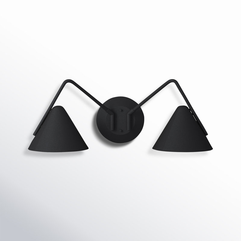 Dale LED Armed Sconce, Black