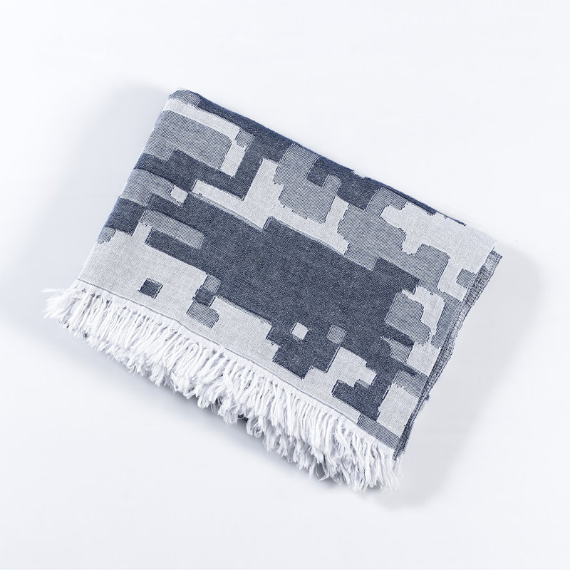 Sciortino Quilted Throw Blanket, Navy