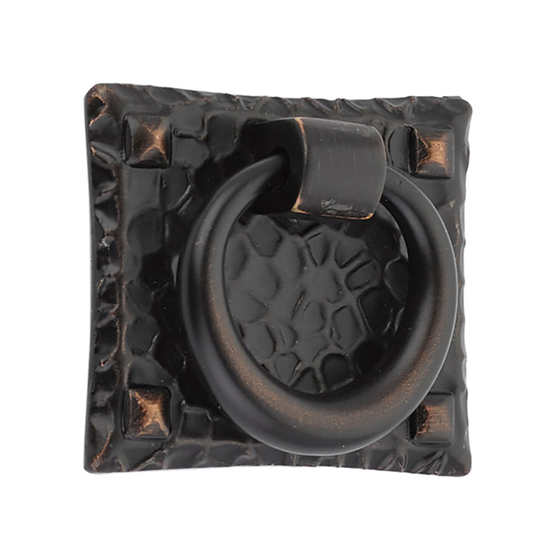 Emtek Hammered Ring Pull 1-3/4", Oil Rubbed Bronze