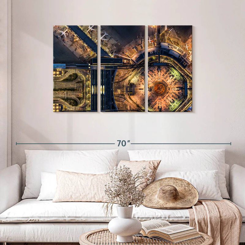 Sireci San Francisco Airport, 28" H x 45" W