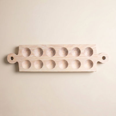 Cornish Rectangle Wood Egg Platter
