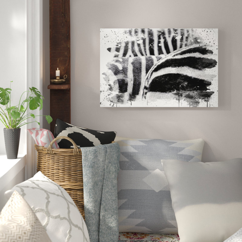 Zebra Stripes - Wall Art, 35cm H x 50cm W, Wrapped Canvas