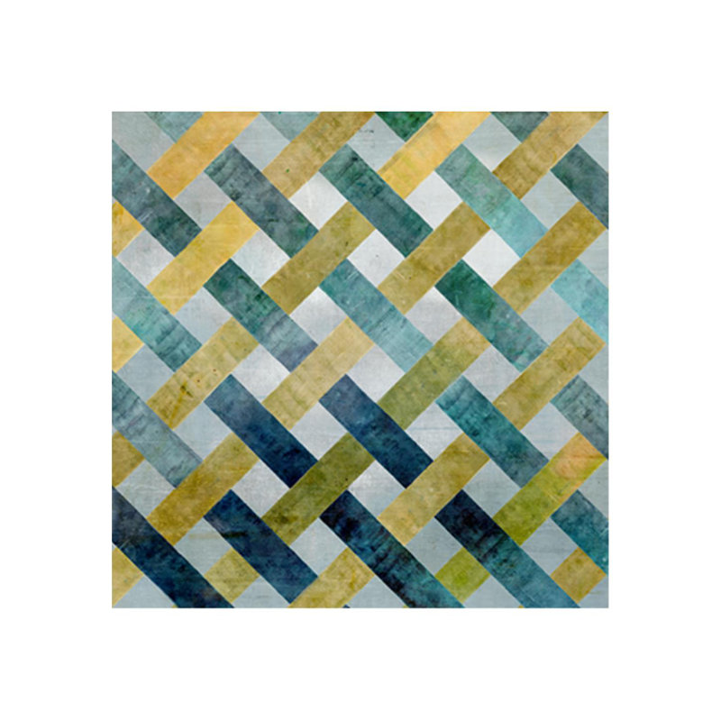 Indigo Impression III par Sofia Fox - impression, Plexi, H 36 po x l 36 po x P 1,5 po