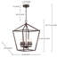 Lustre géométrique à 6 lumières Gurjit-206715810