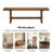 55''W Solid Reclaimed Wood Bench-2051219739