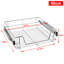 2 PCS Pull Out Telescopic Drawer, Kitchen Organisers Slide Out Storage Drawers for Kitchen, Bedroom-632805128
