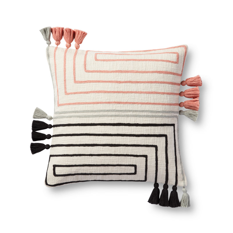 Housse de coussin décoratif en coton