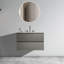 Meuble-lavabo mural de 30 po avec lavabo en céramique et trois trous de robinet, offrant une élégance intemporelle et une fonctionnalité améliorée.-110488757